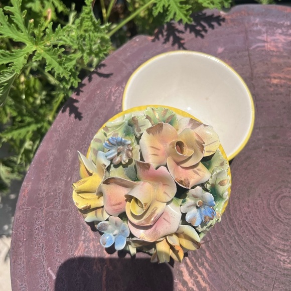 Antique Capodimonte Italy Porcelain Candy Dish/Trinket Dish. - Picture 10 of 16